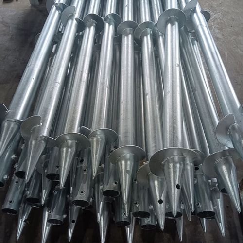 愛帛哆螺樁旋地樁太陽能光伏支架大棚養鋼殖地熱pma鍍鋅螺旋管五金 默